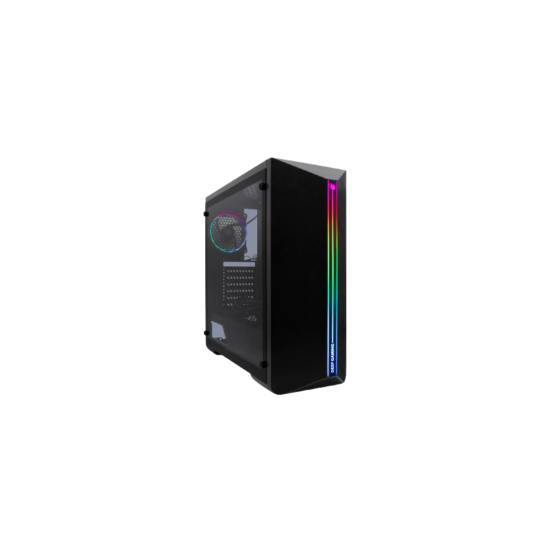 Caja Semitorre Atx A200 Fa/650w Negro Rgb Deepgaming Bahias Int:2x3'5,2x2'5/2xusb3.0/1xusb2.0/ Audio In/Out/ Fuente De Alimentación De 650w