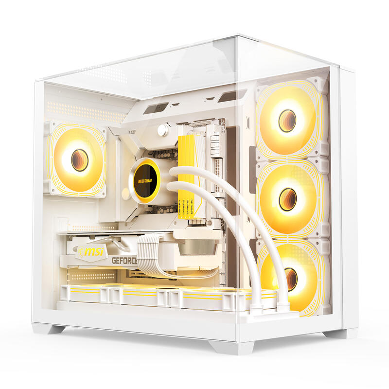 Caja Semitorre Atx N2026 F-Rgb Blanco Bitfenix Atx / Gpu 400/Mm / Disipador 165/Mm / 2×Ssd + 1×Hdd / Usb 3.0 + Usb 2.0
