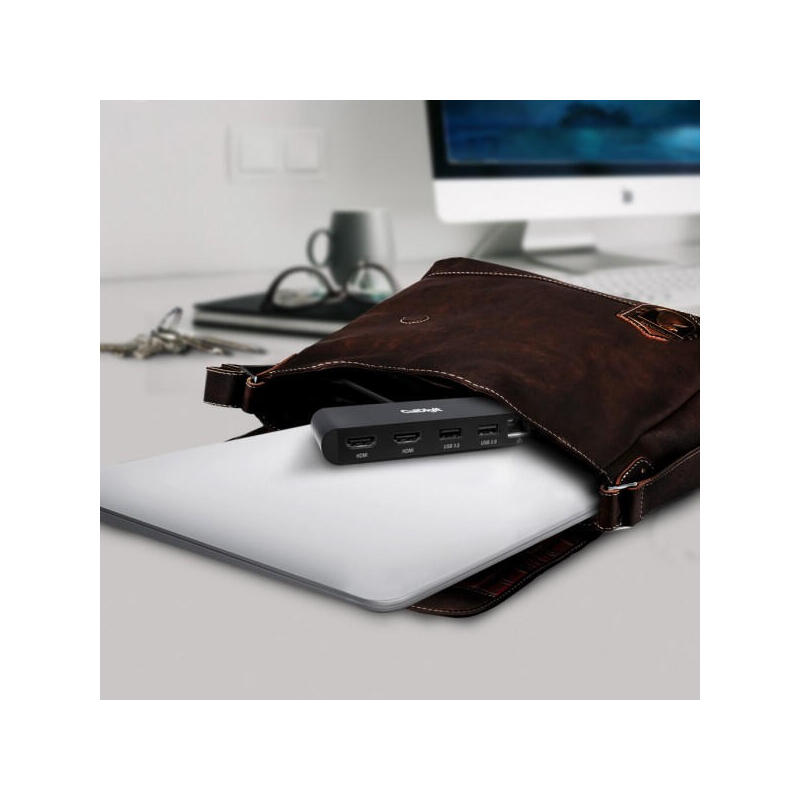 Caldigit Thunderbolt 3 Mini Dock Alámbrico Negro, Gris