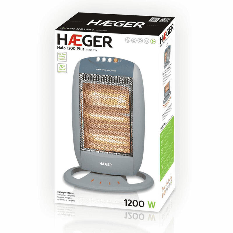Calefactor Halogeno Haeger 12000plus  Hh-120.002a