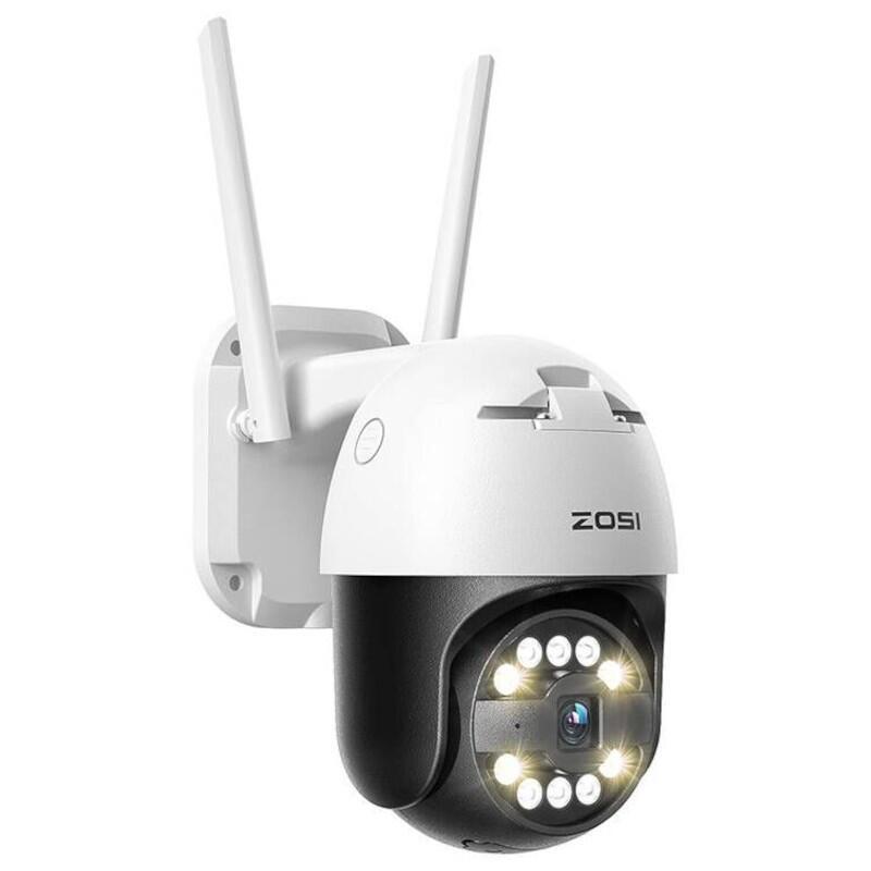 Cámara De Seguridad Ip Zosi C296 8mp 3k Wifi P/T Poe Ip66 Blanco + Tarjeta Microsd 32gb