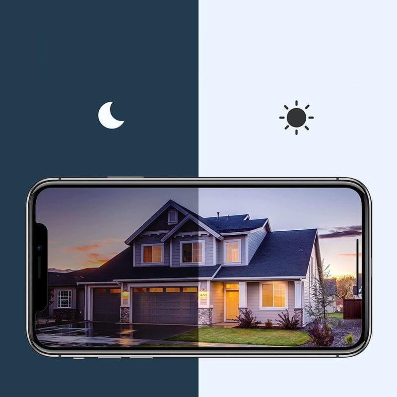 Cámara De Vigilancia Arenti Power1 2k Visión Noctura Color Wifi Negro