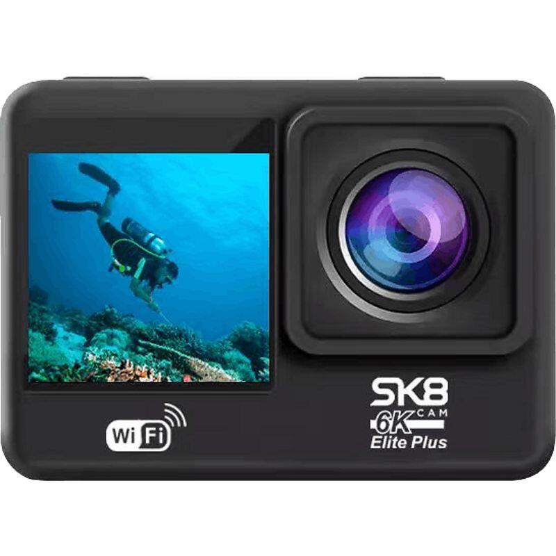Cámara Deportiva Sk8 Cam 6k Elite Plus 6k 70 Min Autonomía Wifi Sensor Sony 576 Hasta 40m De Profundidad Foto De 12 Mp Negro