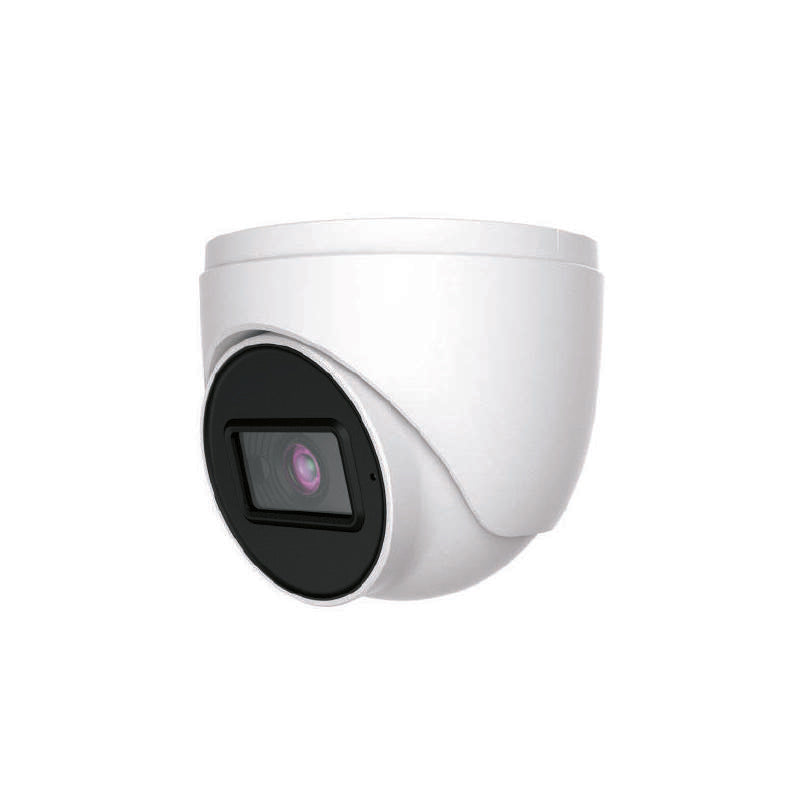 Cámara Domo 2mp 2.8mm 4en1 Full Color 24/7 Luz Blanca 20m Ip67 Mic Audio Coaxial Tvt