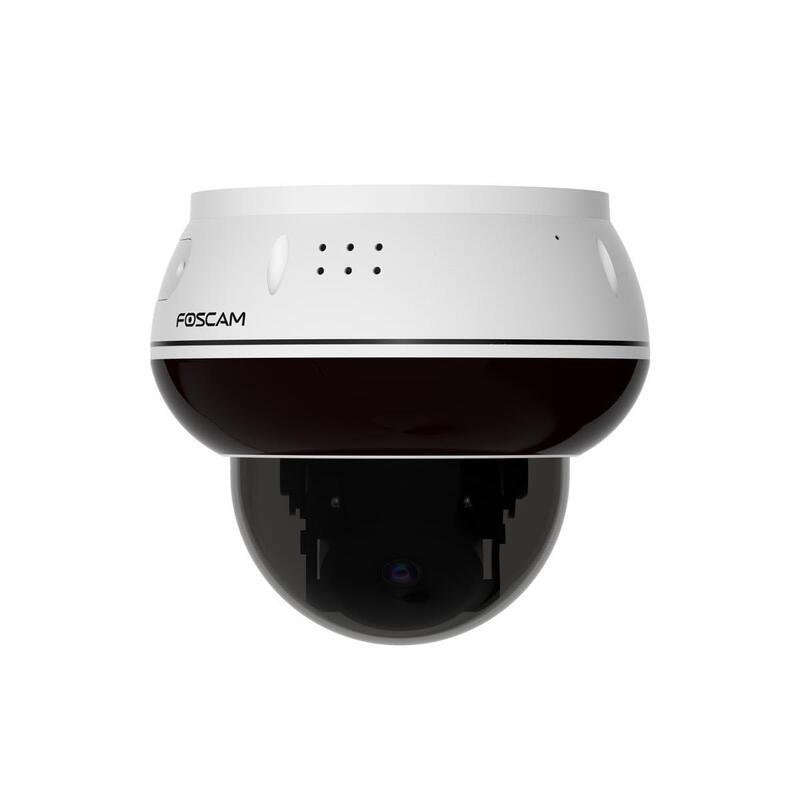 Cámara  Foscam D8et 4k 8mp Poe Ip Dome De Vigilancia Con Función Pt Motorizada, Detección Ai Persona Y Vehículo, Protección Vandálica Ik10 (Blanco)