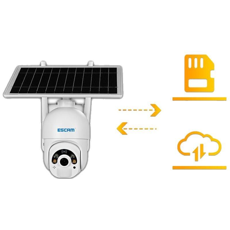 Cámara Ip Escam Qf 450 Solar 1080p 355º 4g/Lte