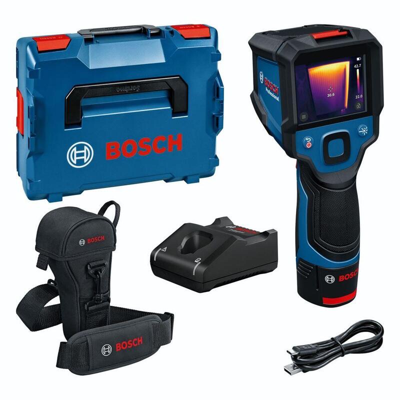 Cámara Termográfica  Bosch Professional  Inalámbrica Gtc 12v-450-13 Professional, Detector Térmico Azul/Negro, Batería De Ion De Litio 2,0ah, En L-Boxx 0601083900
