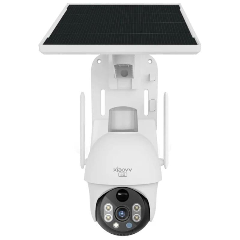 Cámara  Xiaovv P15s 3 Mp 2k 4g/Lte Visión Nocturna Panel Solar Blanco  De Seguridad Para Exteriores