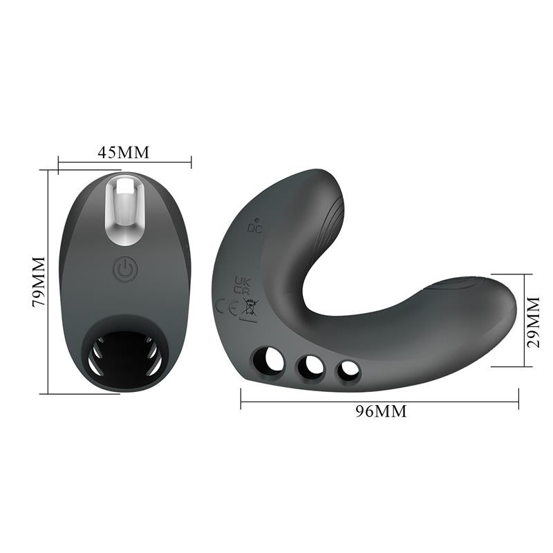 Pretty Love - Camelia Vibrador De Dedo 7 Vibraciones Negro