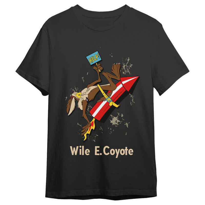 Camiseta Coyote Cohete Looney Tunes Adulto Talla L