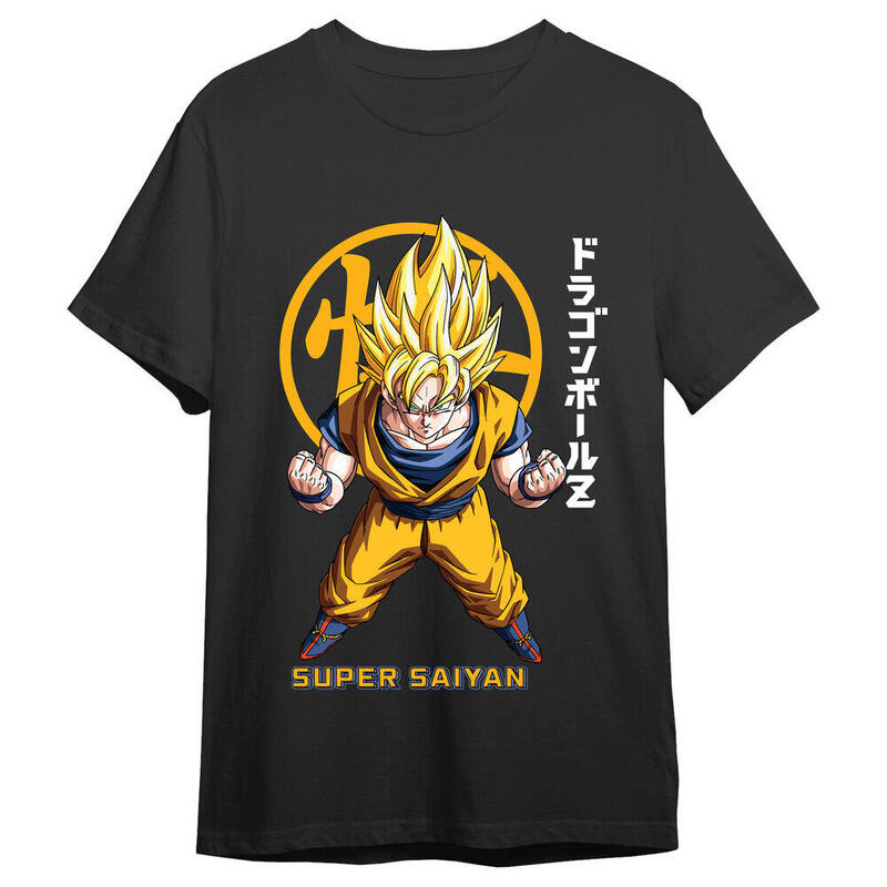 Camiseta Goku Super Saiyan Kanji Dragon Ball Z Adulto Talla M