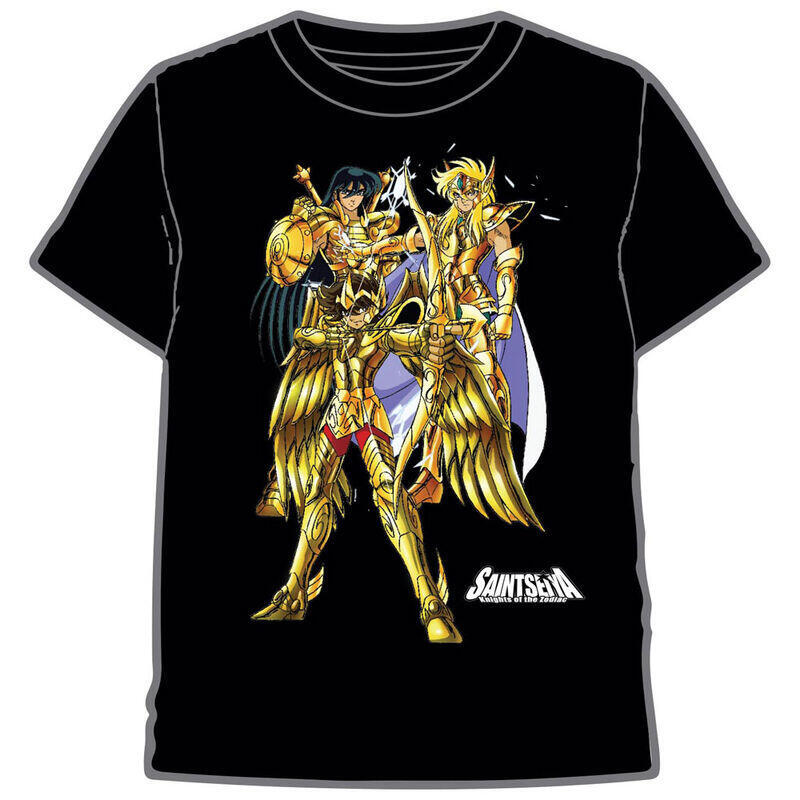 Camiseta Gold Saint Seiya Adulto Talla S