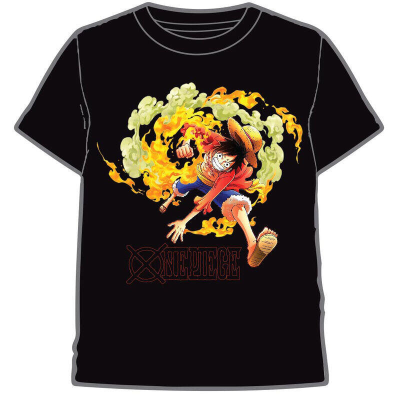 Camiseta Luffy Ataque One Piece Adulto Talla M