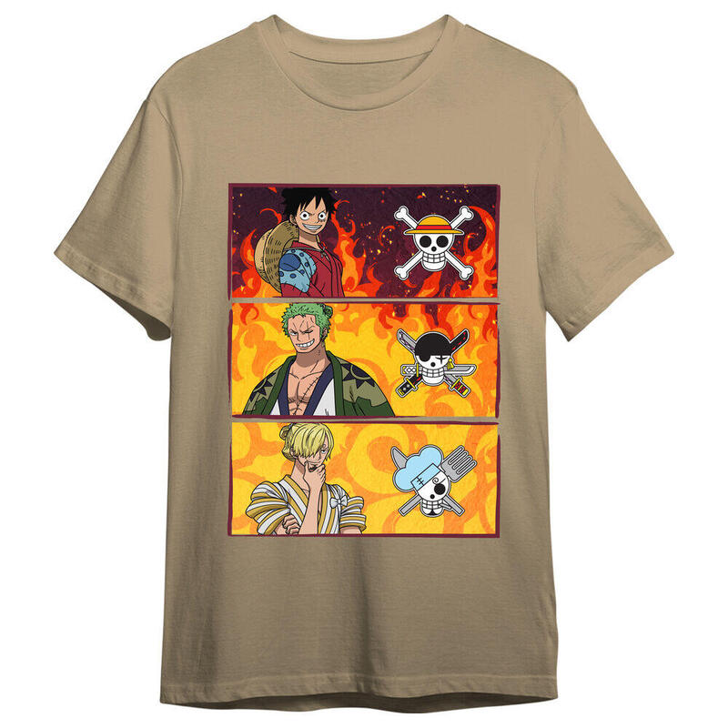 Camiseta Monkey D. Luffy, Roronoa Zoro & Sanji One Piece Adulto Talla M
