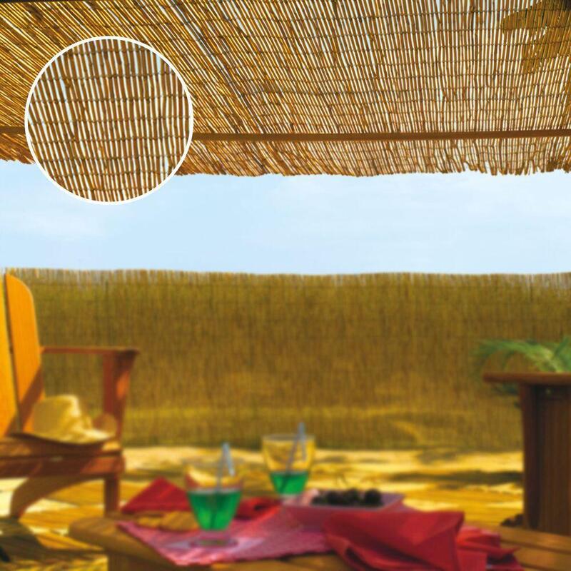 Cañizo De Bambu Natural Diametro Aprox. Ø3 - 5mm Color Marron Medidas: 1,5x5m Faura