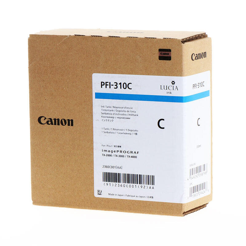 Canon Pfi310 Cyan Cartucho De Tinta Original - 2360c001