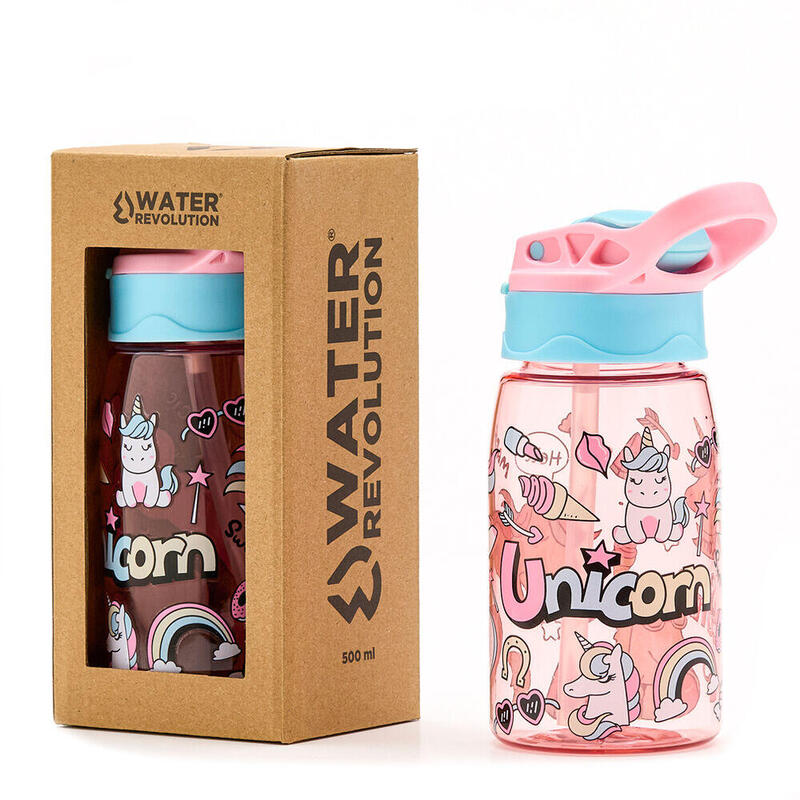 Cantimplora Unicornio Water Revolution 500ml Tritan