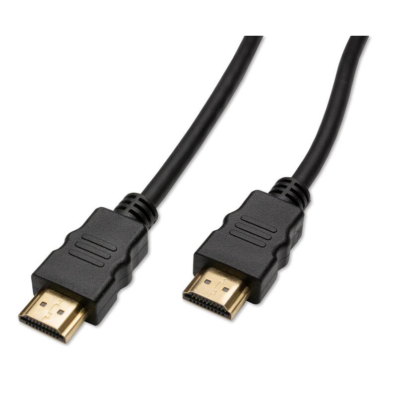 Captiva Cable Hdmi Zu Hdmi Schwarz 4k 60hz 2m Highspeed Chapado En Oroe Stecker