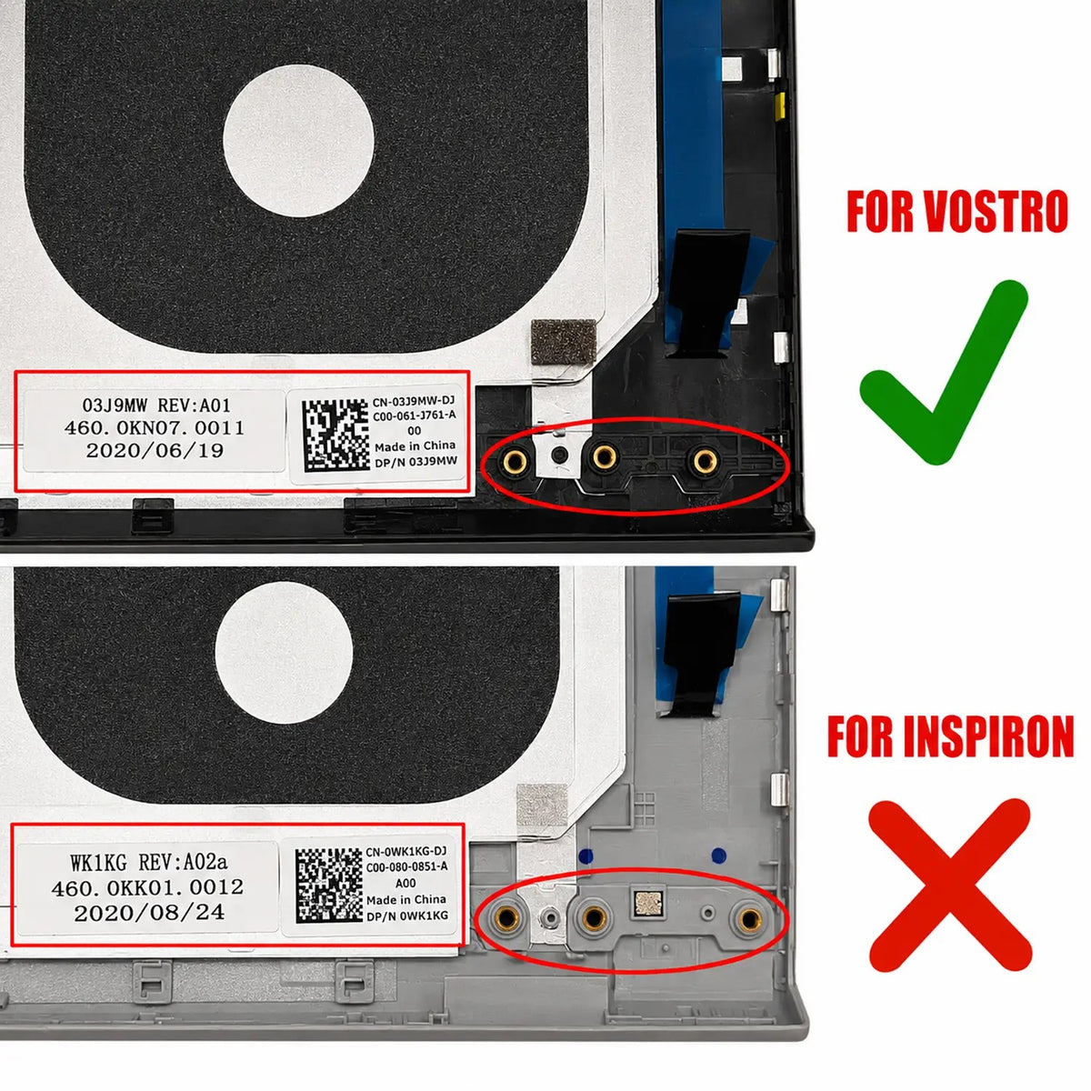 Carcasa Lcd Para Portátil Dell Vostro 14 5401 5402 5405 03J9Mw 3J9Mw 460.0Kn07.0013 460.0Kn07.0011