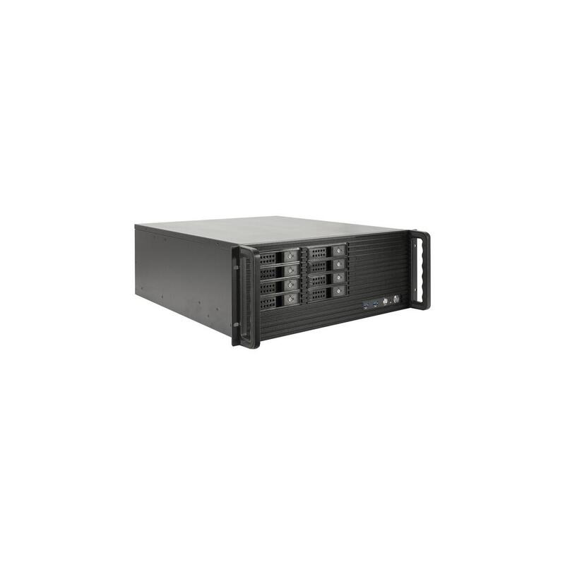 Carcasa  Inter-Tech Ipc 4u-4508 Para Servidor Negra, 4 Unidades De Altura 88887336