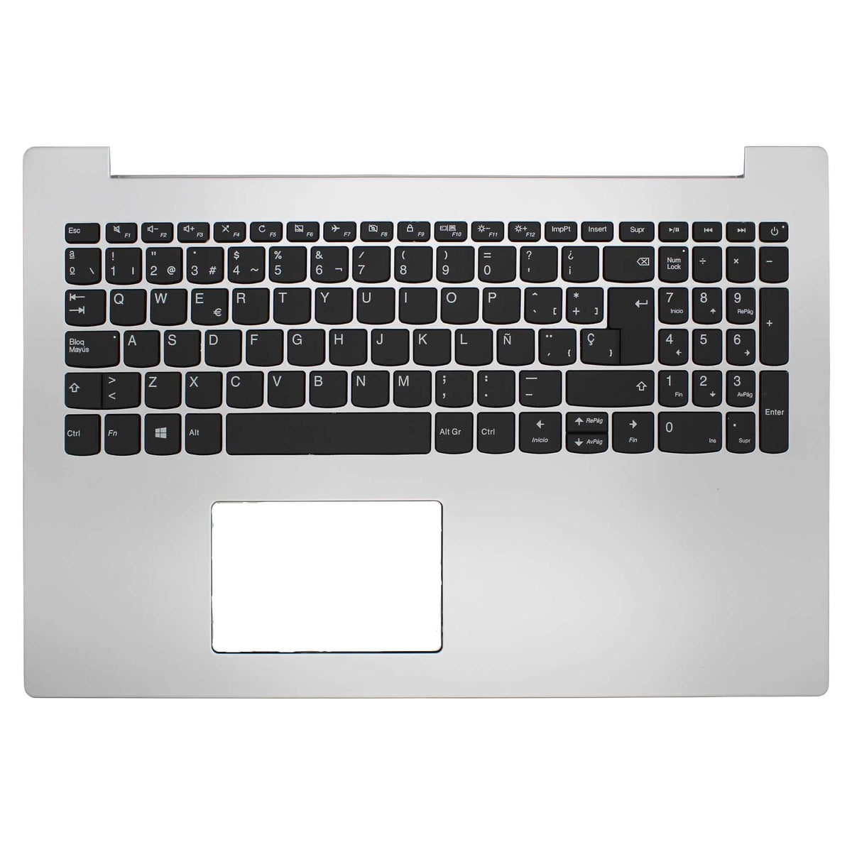 Carcasa Superior Con Teclado Para Portátil Lenovo Ideapad 320-15Ikb Plata