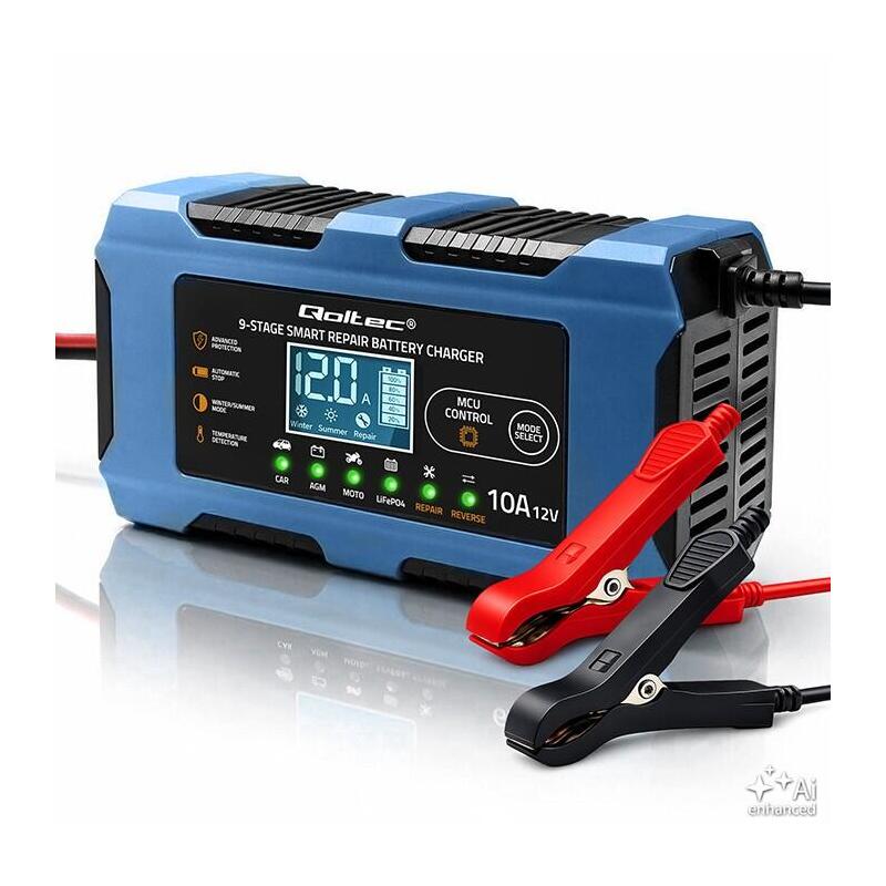 Cargador 12v 10a Prostownik Con Función Naprawy Agm Gel Lifepo4