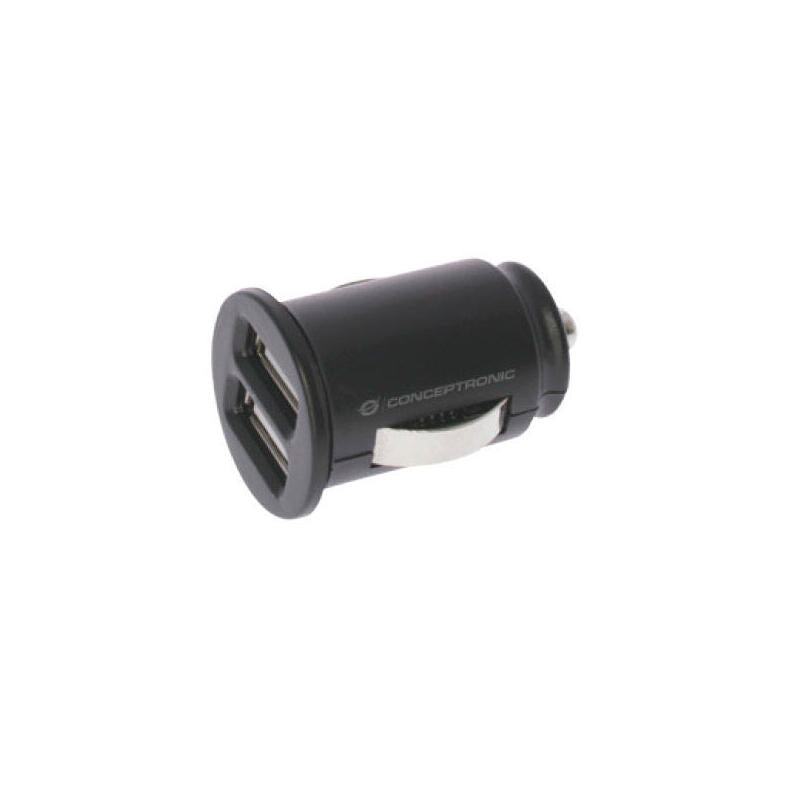 Cargador 2x Usb Power2go Coche Negro Pack 5