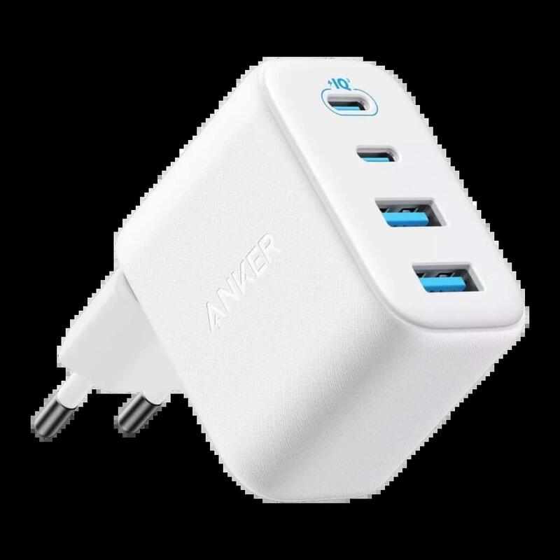 Cargador Anker Zolo Gan 50w 4 Puertos Blanco 2x Usb-C + Usb-A