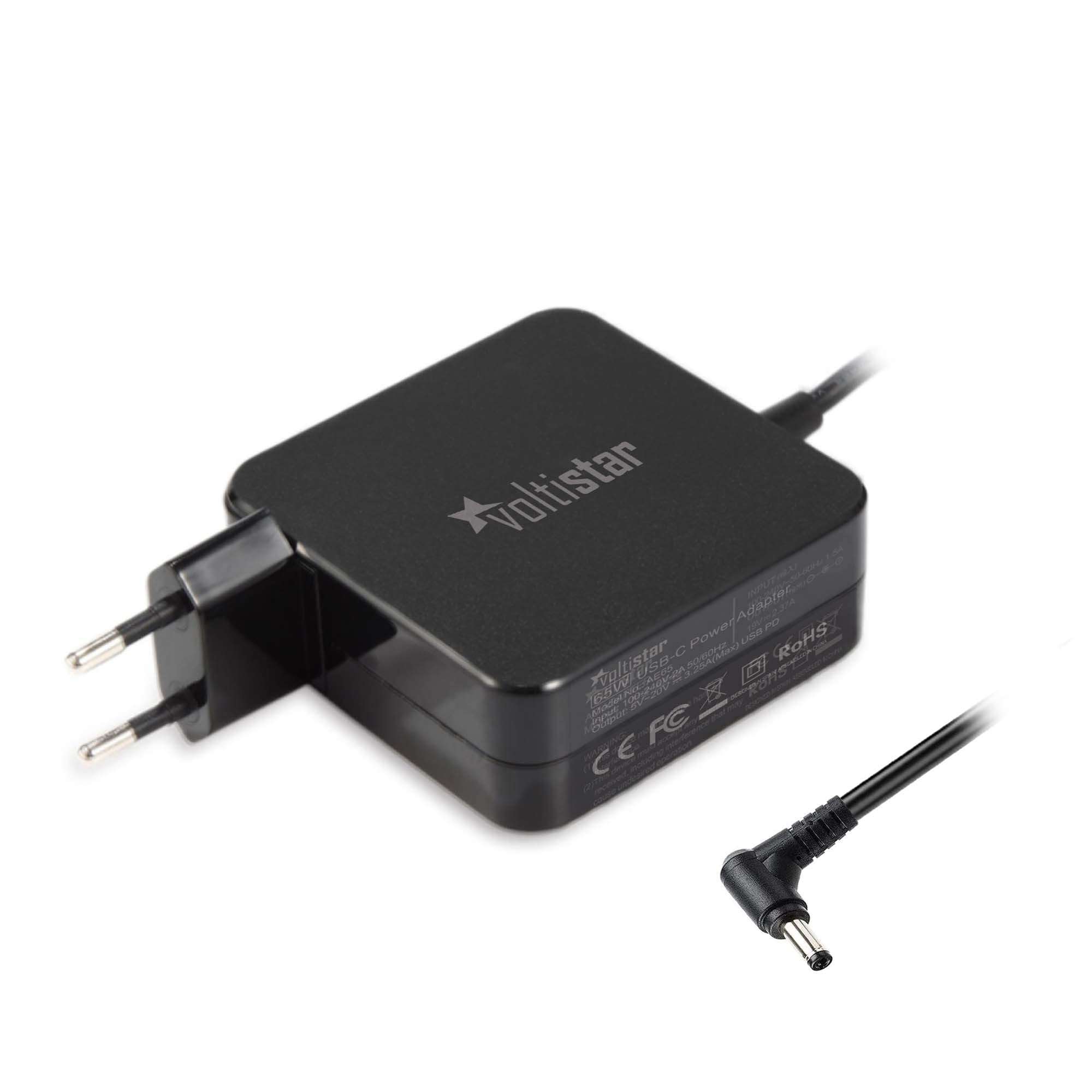 Cargador Para Portátil Ad887020, Ad883020, Adp-65Dw C Z, Adp-65Gd B D, W15-065N1B, Pa-1650-63 78 93 3.42A 19V 65W 4.0Mm X1.35Mm