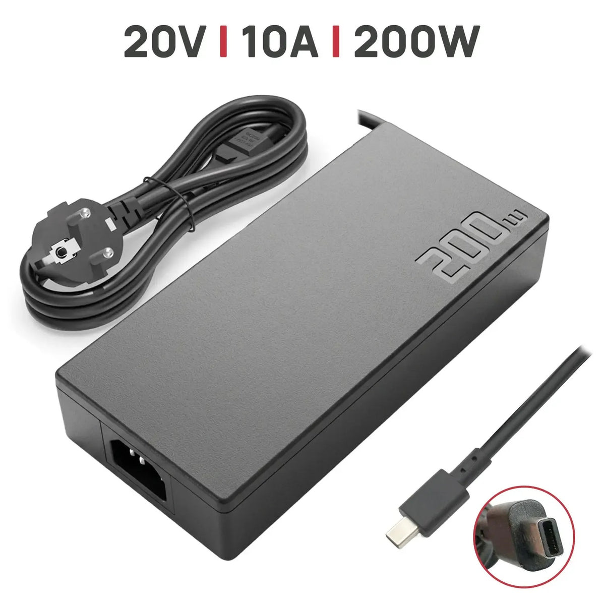 Cargador Para Portátil Asus Rog Zephyrus G16 Gu605 Gu605Mi Gu605Mi-Qr256W Gu605Mv Gu605Mv-Qr086W Adp-200Eb B (Rectangular)