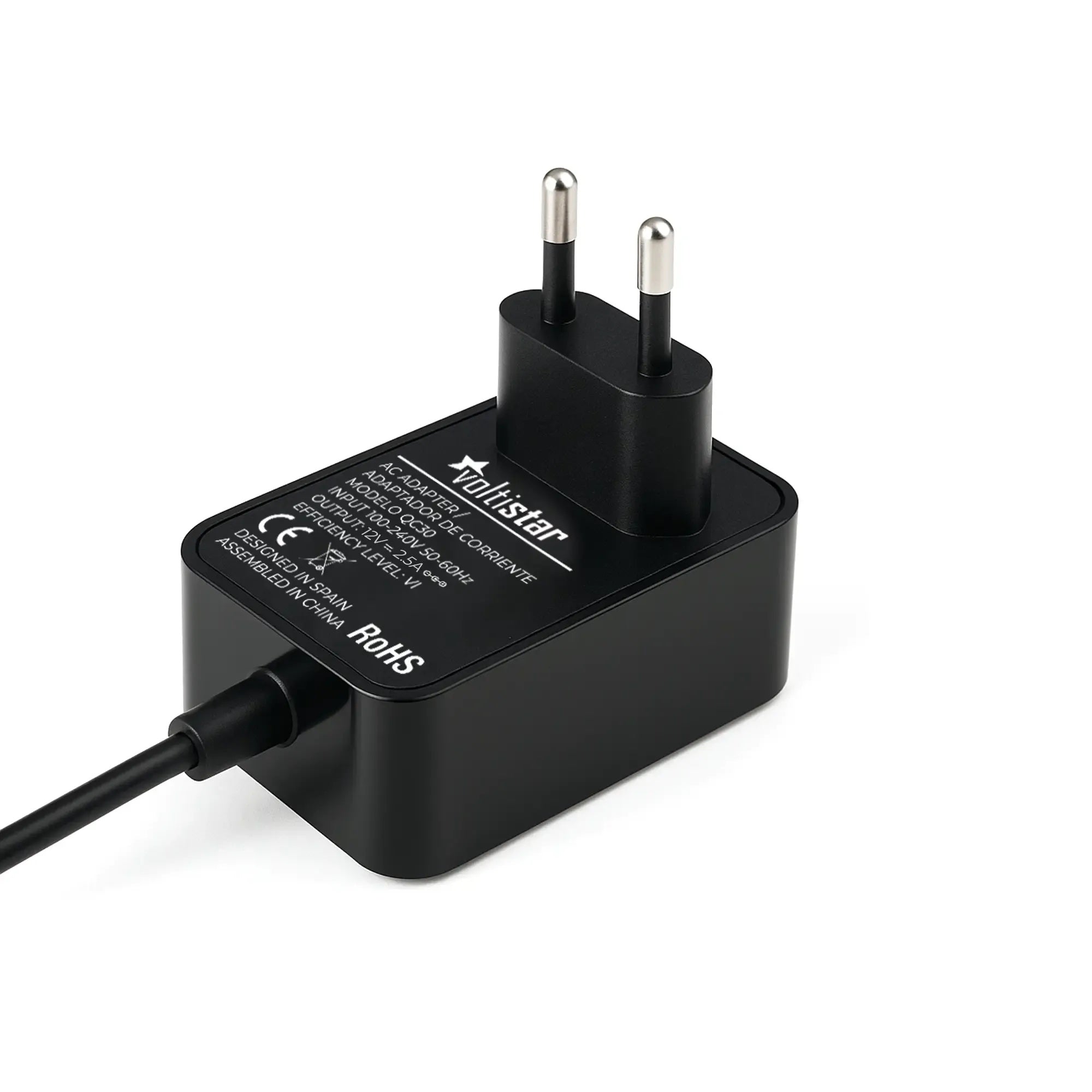 Cargador Cámara Cctv 5.5X2.1Mm 12V 2.5A 30W Negro