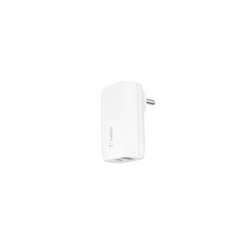 Cargador De Pared Belkin Wcb008vf04-Apl 32w 1xusb-C Pd 1xusb-A Color Blanco