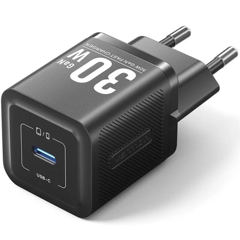 Cargador De Pared Gan Vention Fezb0-Eu 1xusb Tipo-C 30w