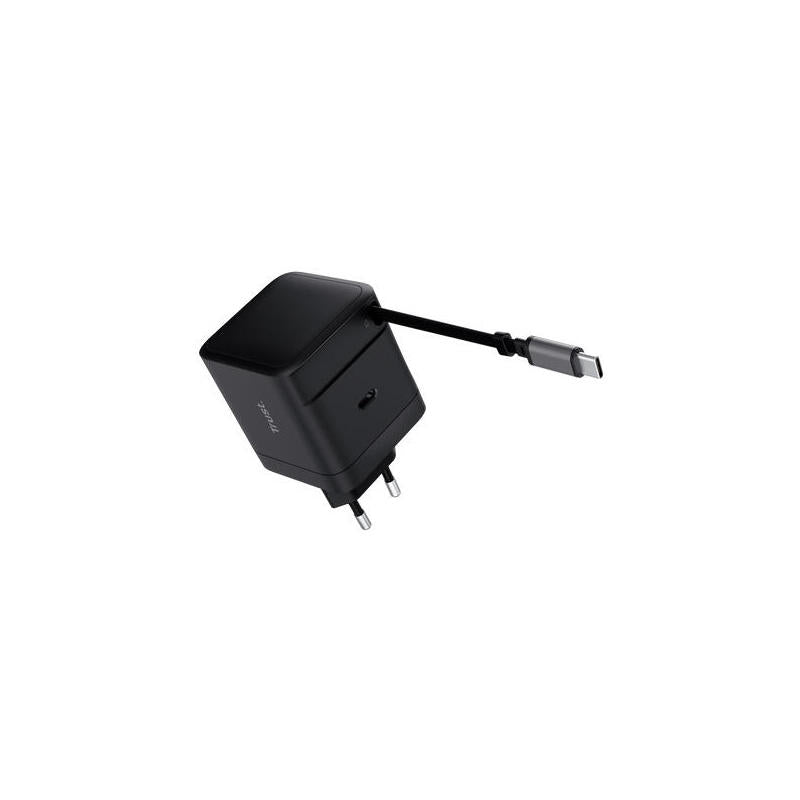 Cargador De Pared Trust Maxo 65w 1xusb Tipo-C Incluye Cable Usb Tipo-C Retráctil 65w