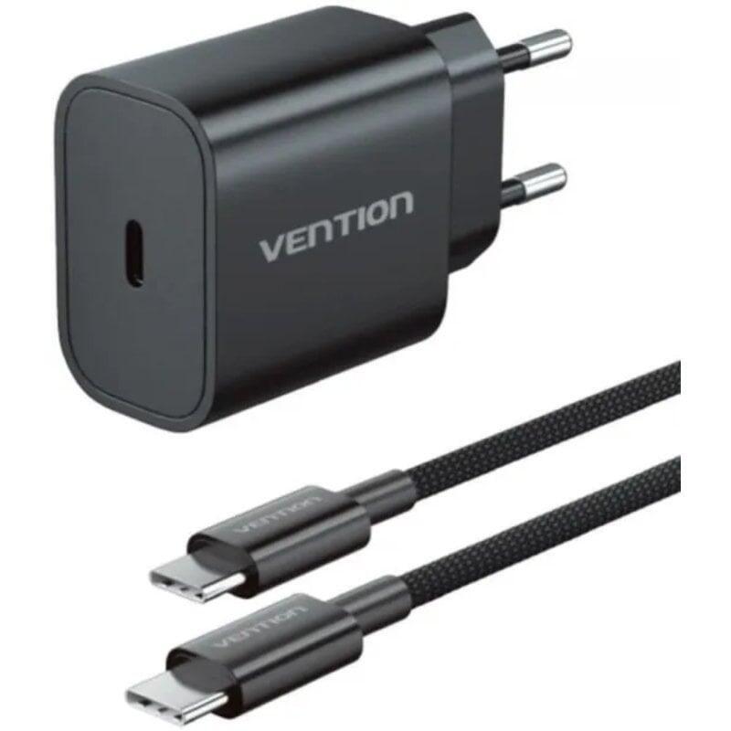 Cargador De Pared Vention G17b0-Eu 1xusb Tipo-C + Cable Lightning 20w