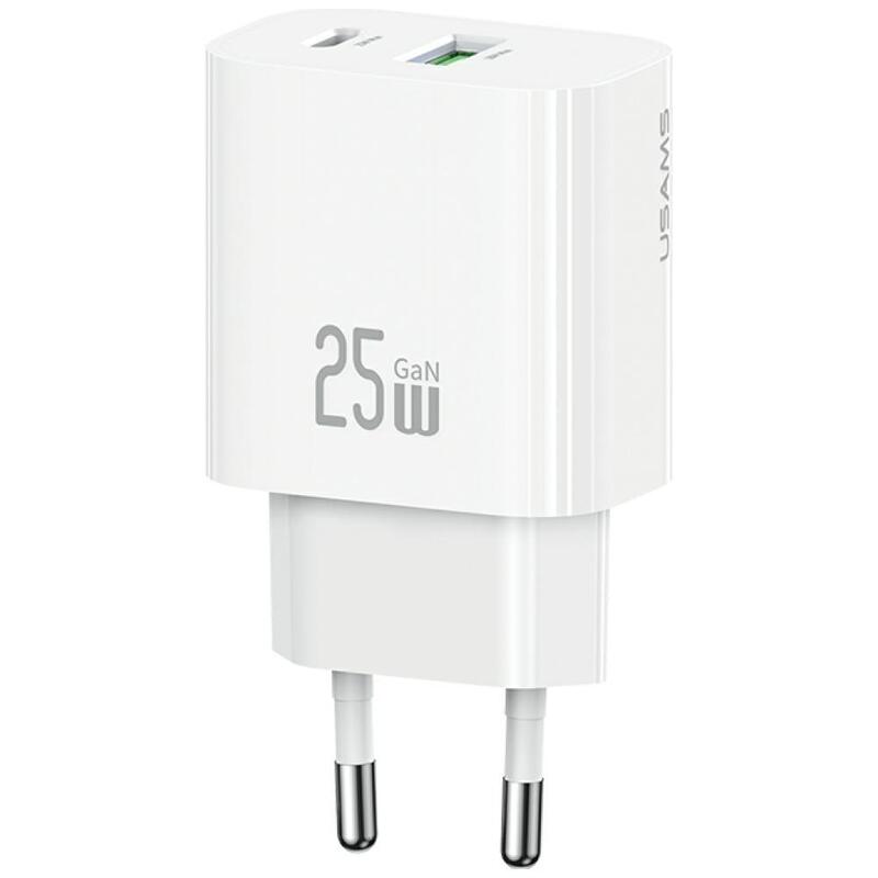 Cargador De Red 25w 1xusb-A 1xusb-A Fast Charging Blanca