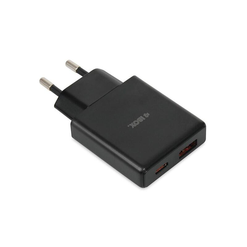 Cargador De Red Ibox C-43 Slim Gan Pd30w, Negro