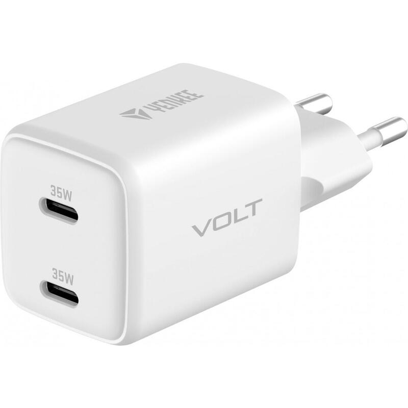 Cargador De Red Usb C 2x18w 3a Power Delivery 3.0 Qc3.0 Blanca