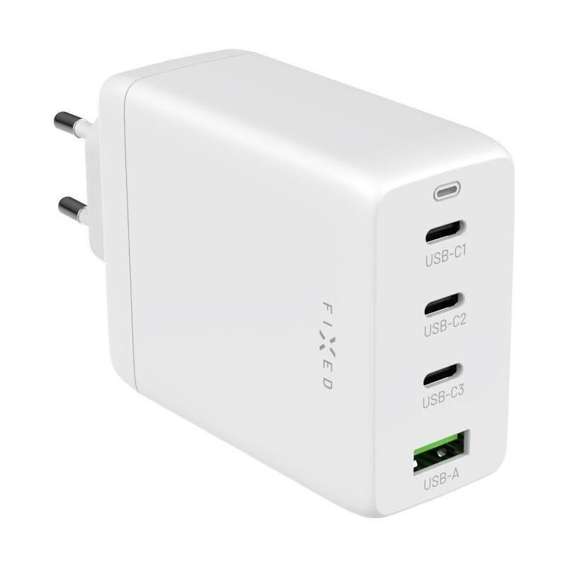 Cargador Fixed Gan 3x Usb-C/Usb 100w, Bialy