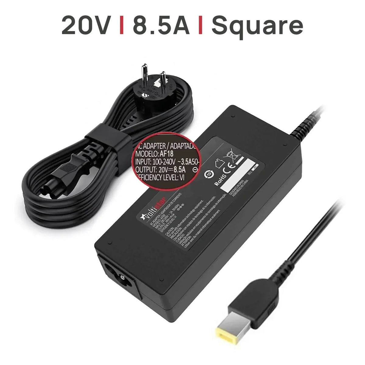 Cargador Para Portátil Gaming Lenovo 20V 8.5A 170W Square