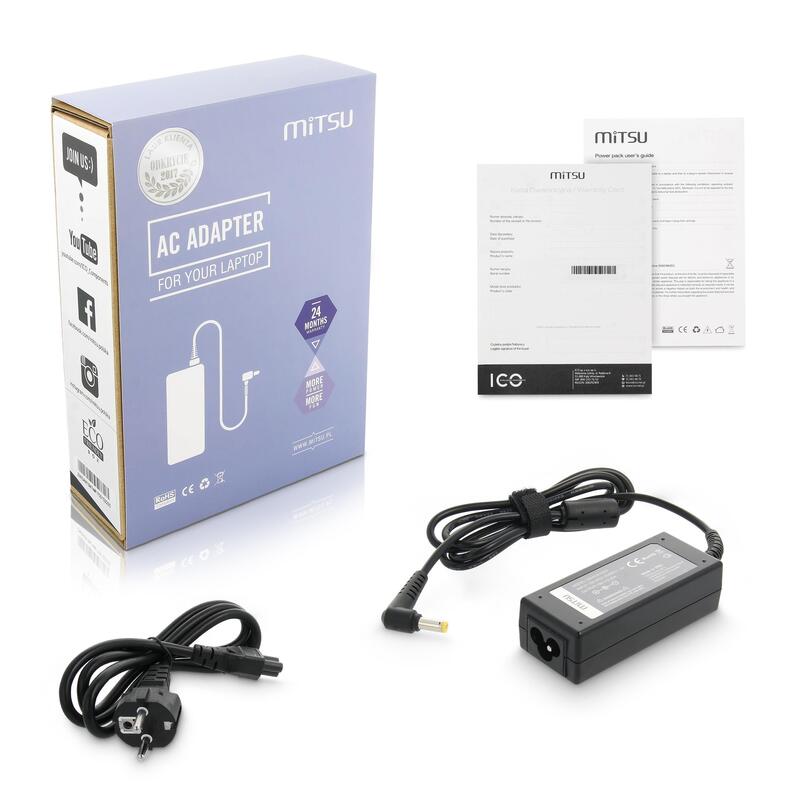 Cargador Mitsu 19v 2.37a (5.5x1.7) - Acer