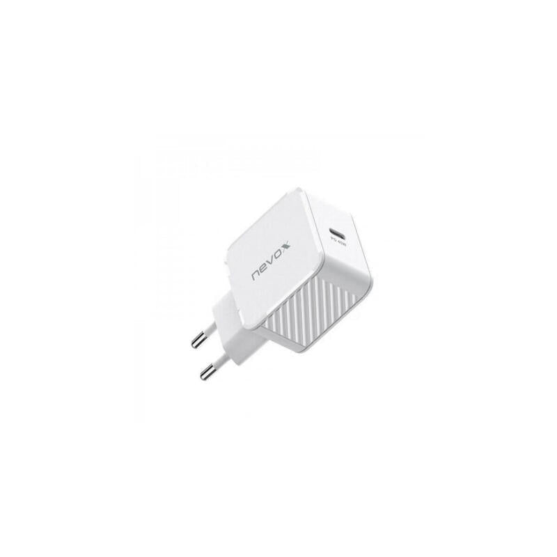 Cargador Nevox 45w Single Usb-C (Pd) Qc3.0 Gan Blanco, Pd 3.0, Qc 3.0 4250686415704.0