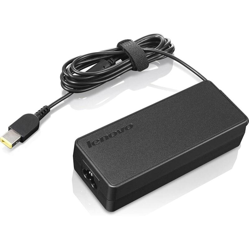 Cargador Original Lenovo Usado 90w Punta Rectangular Amarilla Sin Trebol (Cable De Corriente)