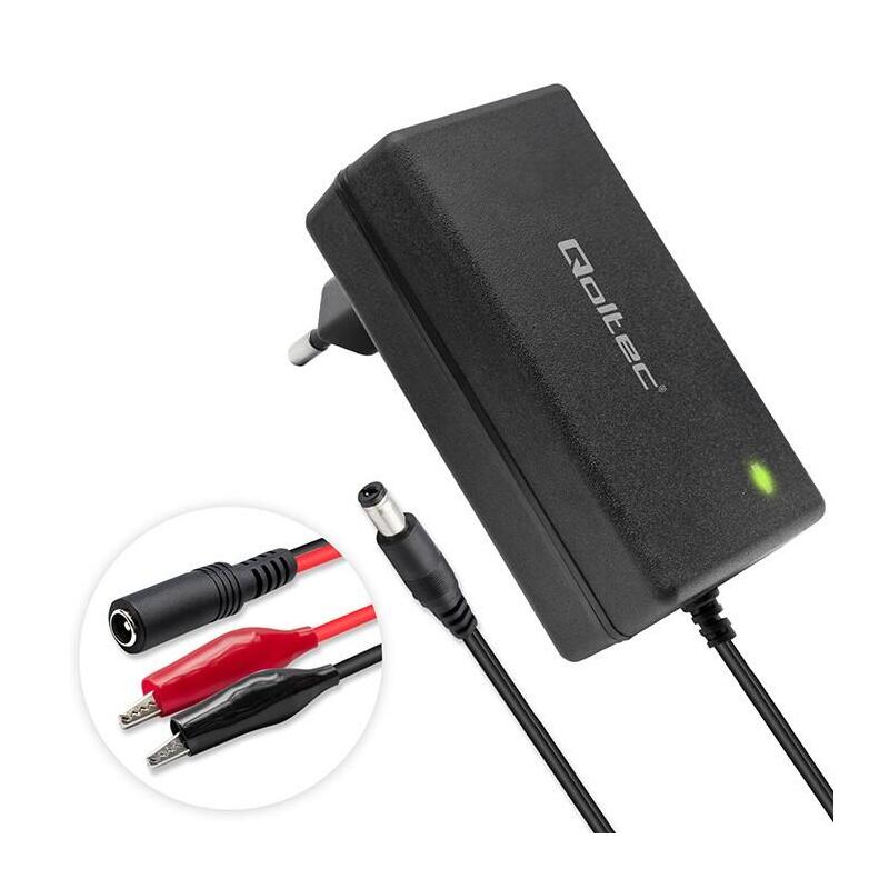 Cargador Para Batería Agm Gel Prostownik 12v 2a 24w 5.5x2.1 Cable 1.8m
