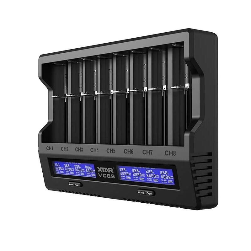 Cargador Para Baterías Kit Con Fuente De Alimentación Xtar Vc8sset