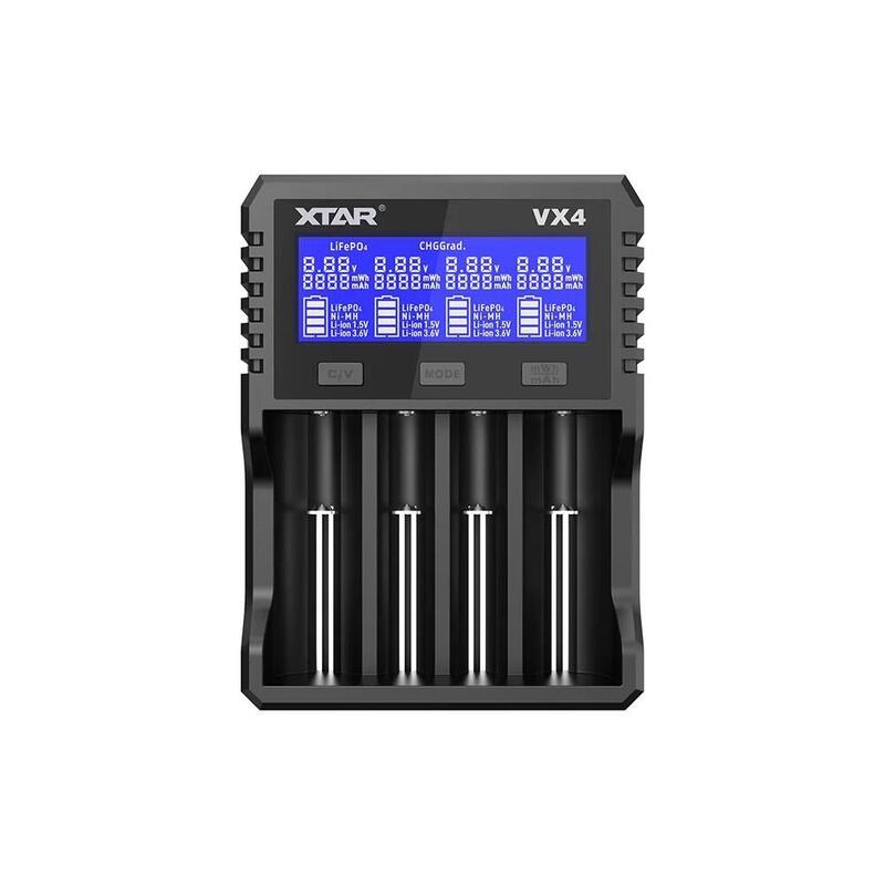 Cargador Para Baterías Li-Ion, Ni-Mh, Li-Fepo4 Xtar Vx4