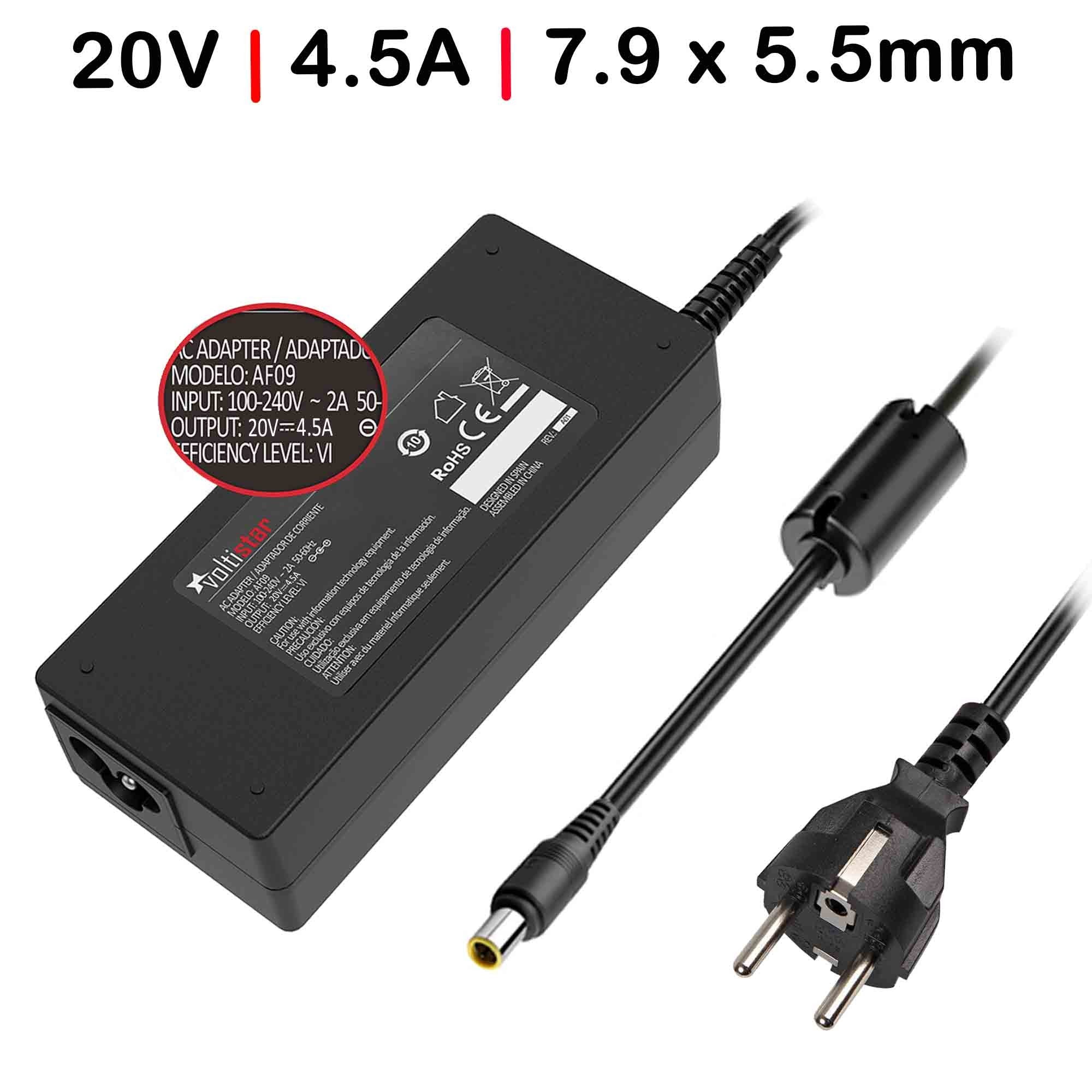 Cargador Para Portátil Ibm/Lenovo 20V 4.5A 90W | 7.9X5.5Mm