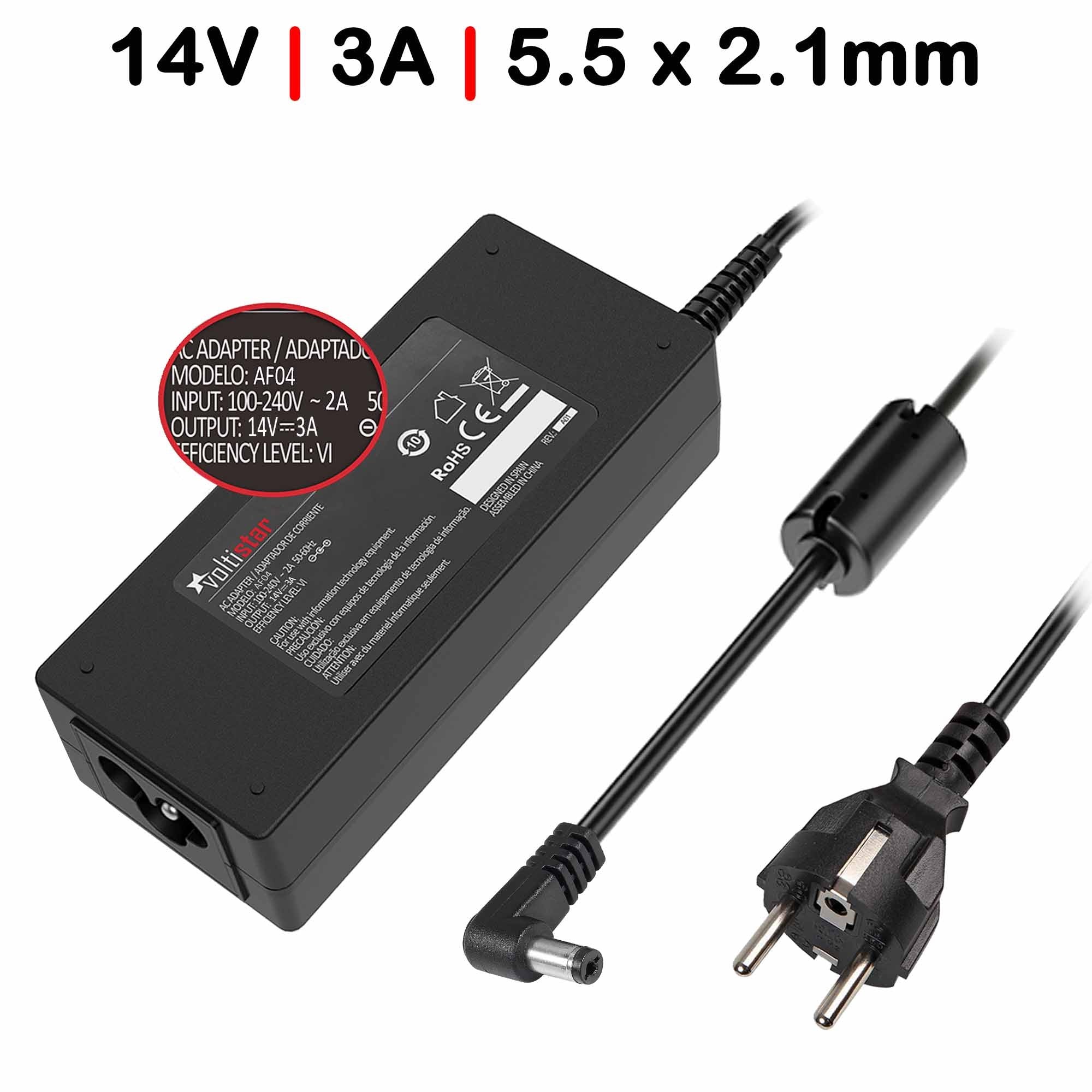 Cargador Para Portátil Samsung 1701Fp 1702Fp 1900Fp 14V 3A 42W