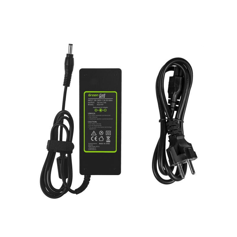 Cargador Portatil Acer/Asus/Toshiba 19v  4.74a  5.5x2.5 Mm Greencell