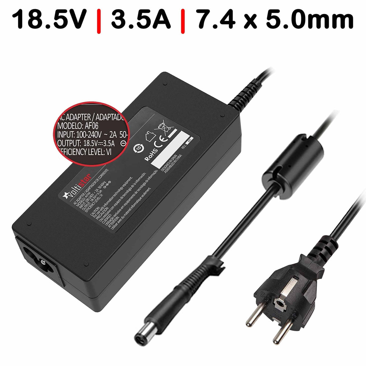 Cargador Para Portátil Advent 3480Dvd 3300B 3300 3090 4490 4401 4211 4211C 4212 4213 4214 4404 4470 4480 4480Dvd 18.5V 3.5A 65W